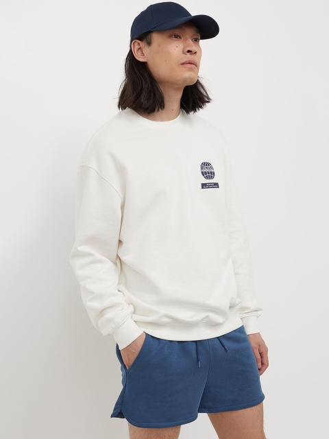 

H&M Blue Regular Fit Sweatshirt Shorts