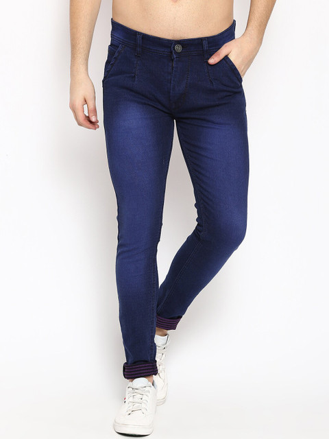

V2 Value & Variety Men Navy Blue Light Fade Jeans