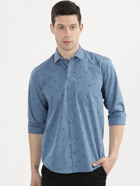 

V2 Value & Variety Men Blue Slim Fit Printed Casual Shirt