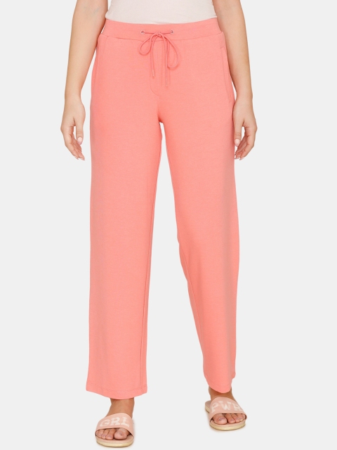 

Zivame Women Pink Solid Lounge Pants