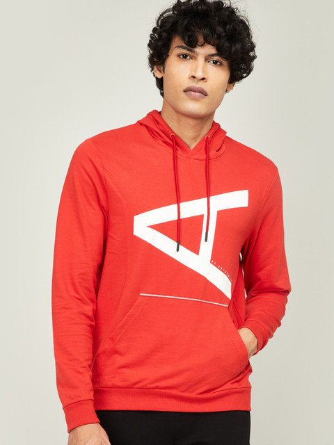 

Kappa Men Red Printed Sweatshirt