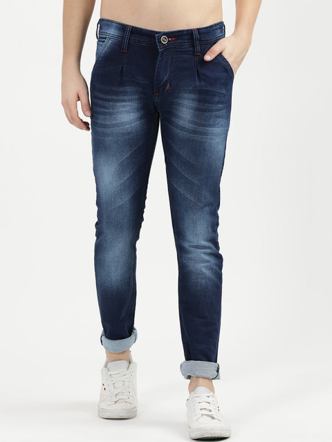 

V2 Value & Variety Men Navy Blue Heavy Fade Jeans