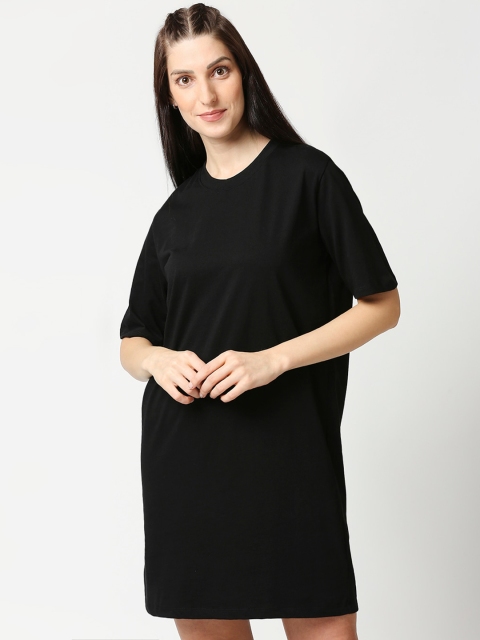

Bewakoof Black T-shirt Dress