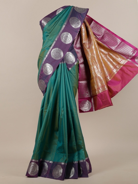 

Pothys Green & Purple Zari Art Silk Saree