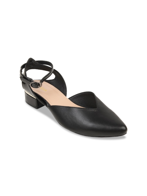 

Rocia Black Block Pumps With Buckles
