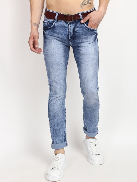 

V2 Value & Variety Men Blue Mid Rise Heavy Fade Jeans