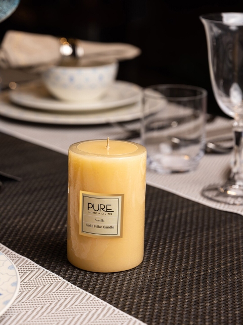 

Pure Home and Living Off White Ivory Solid Pillar Candle