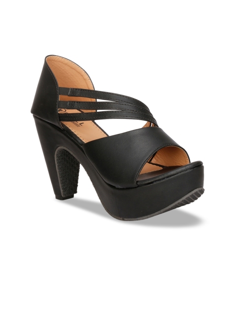 

Denill Black Platform Pumps with Buckles
