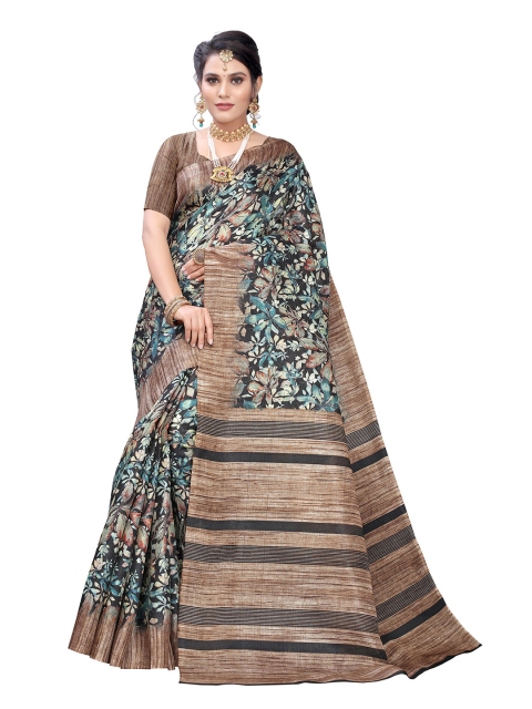 

KALINI Multicoloured Floral Art Silk Saree, Multi