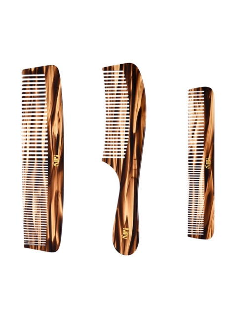 

LILY Set of 3 Brown Handmade Combs