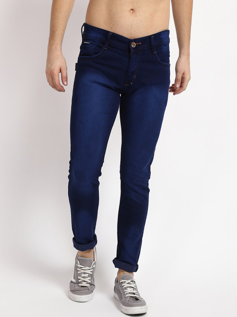 

V2 Value & Variety Men Blue Low Distress Light Fade Jeans