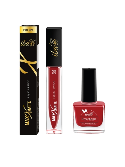 

Iba Fearless Red Lips & Tips Combo