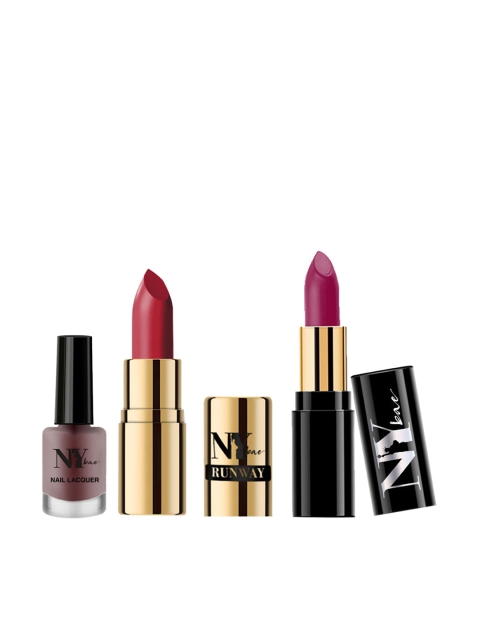 

NY Bae Women Lip and Nail Ready Combo 14.7 g, Red