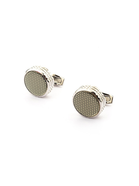 

The Tie Hub Men Silver-Toned Cufflink