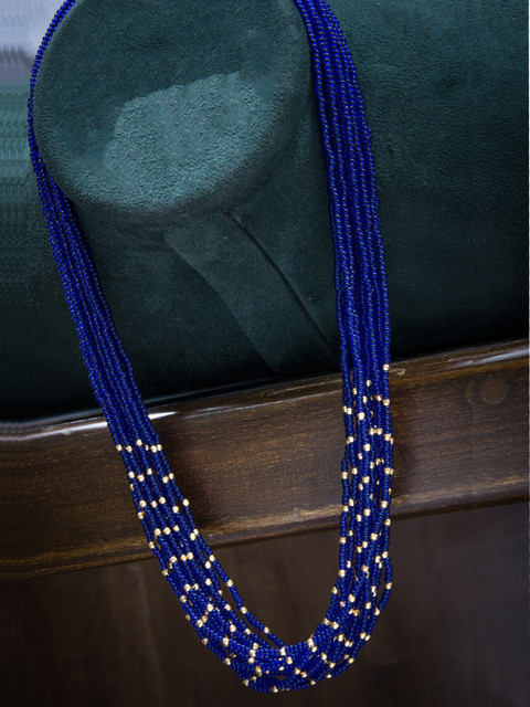 

Alankruthi Blue & Gold-Toned Layered Chain