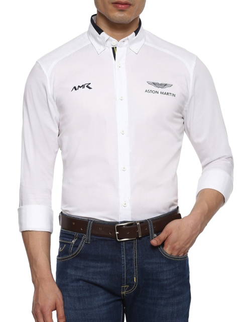 

HACKETT LONDON Men White Casual Shirt