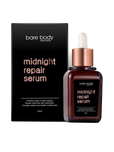 

bare body essentials Midnight Repair Serum - 30ml, Black