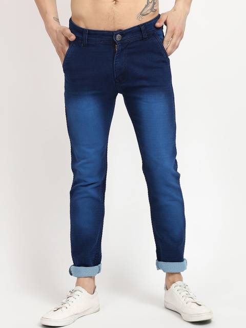 

V2 Value & Variety Men Blue Regular Fit Mid Rise Heavy Fade Jeans