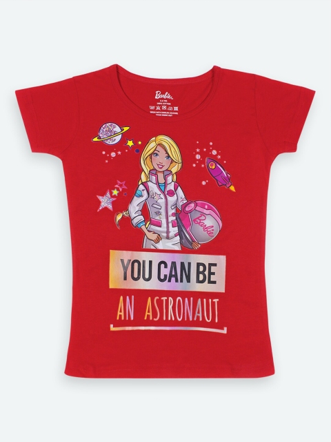 

Barbie Girls Red Printed T-shirt