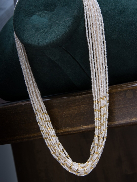 

Alankruthi Gold-Toned & White Layered Chain