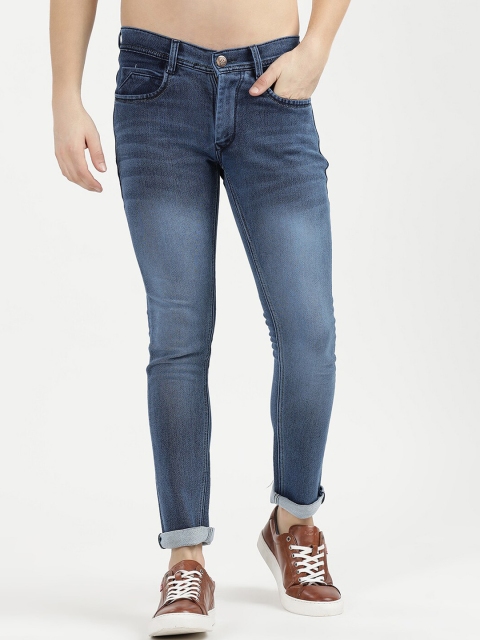 

V2 Value & Variety Men Blue Heavy Fade Clean Look Jeans