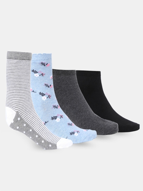 

Smarty Pants Women Pack of 4 Socks, Grey