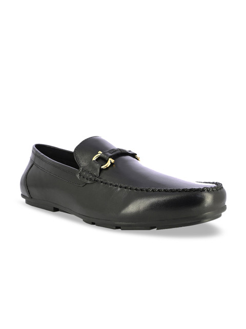 

Alberto Torresi Men Black Leather Loafers