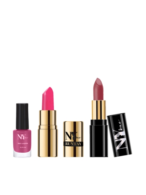 

NY Bae Pack of 3 Lip and Nail Ready, Multi
