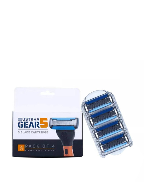 

Ustraa Men Blue Set of 4 Gear5 Blade Cartridge