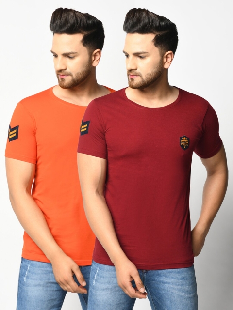 

ELEGANCE Men Multi 2 Applique T-shirt