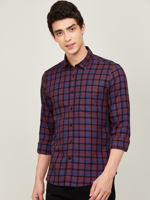 

CODE by Lifestyle Men Multi Slim Fit Tartan Checks Checked Casual Shirt