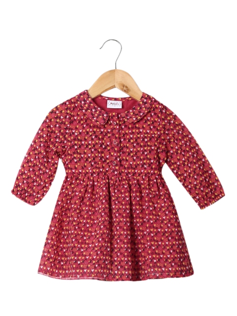 

Donuts Girls Pink Printed Shirt Style Dress