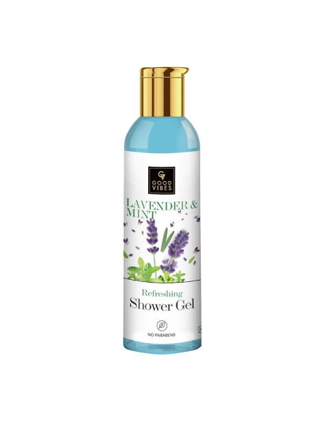 

Good Vibes Lavender & Mint Refreshing Shower Gel - 200 ml, Transparent