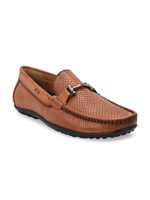 

Liberty Men Tan Brown Textured Driving Shoes