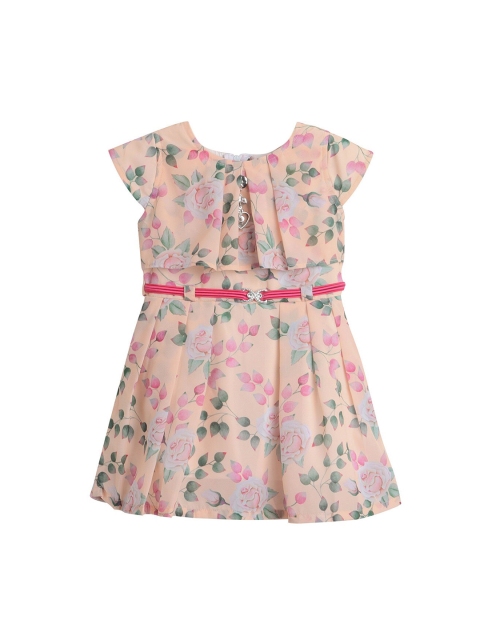 

The Magic Wand Yellow & Green Floral Chiffon Dress