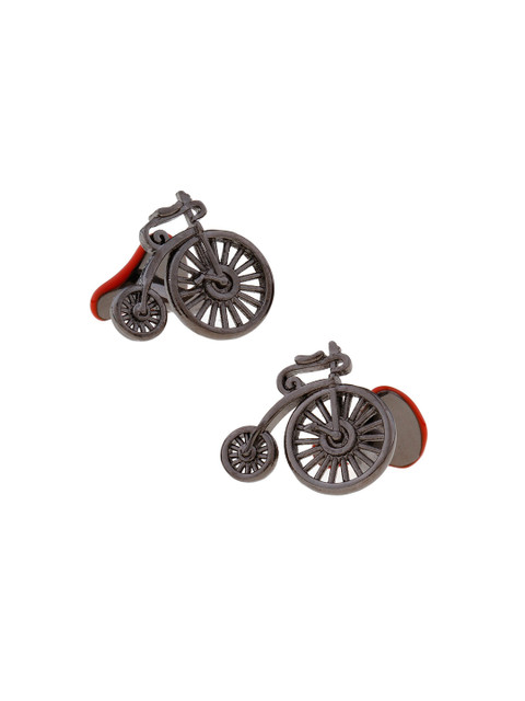 

The Tie Hub Black & Red Quirky Cufflink