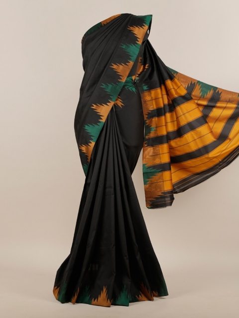 

Pothys Black & Green Art Silk Saree
