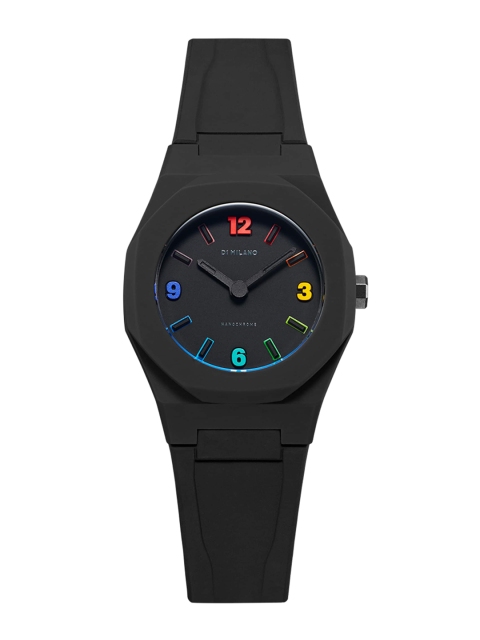 

D1 Milano Women Black Brass Dial & Black Straps Analogue Watch NCRJ03