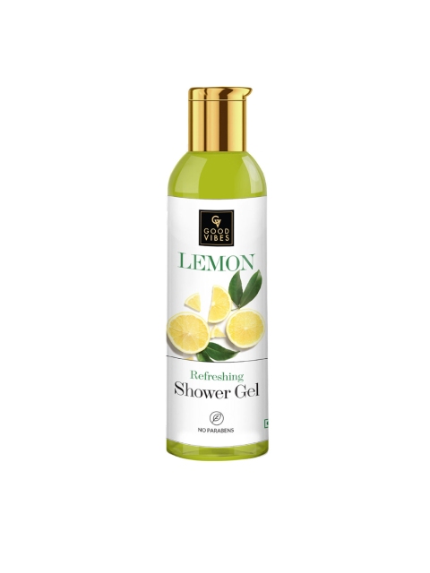

Good Vibes Lemon Refreshing Shower Gel 200 ml, Transparent