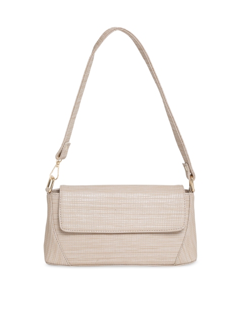 

Apsis Beige Structured Shoulder Bag