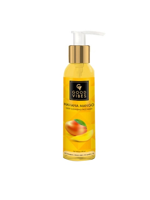 

Good Vibes Havana Mango Deep Cleansing Face Wash 120 ml, Transparent