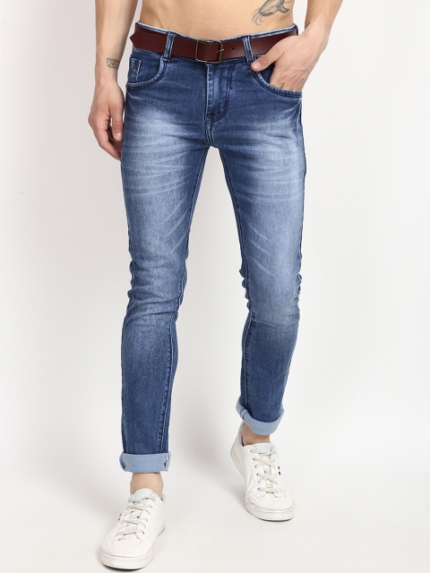 

V2 Value & Variety Men Blue Low Distress Light Fade Jeans