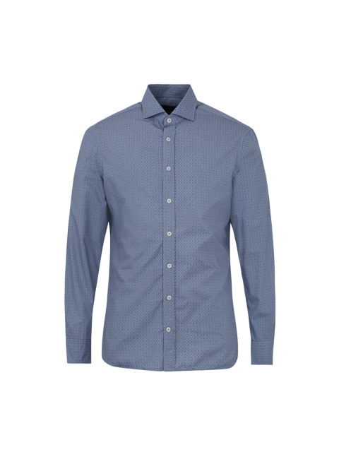 

HACKETT LONDON Men Blue Printed Casual Shirt