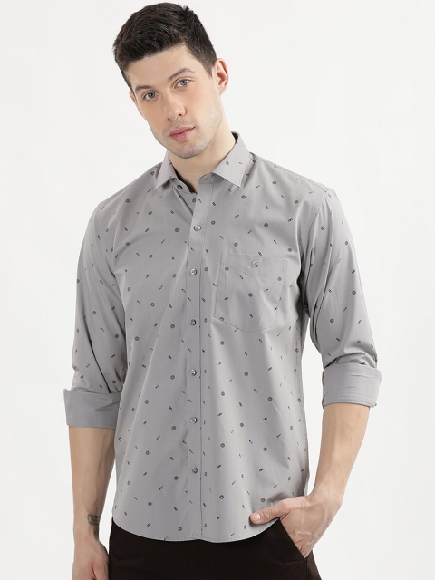 

V2 Value & Variety Men Grey Slim Fit Printed Casual Shirt