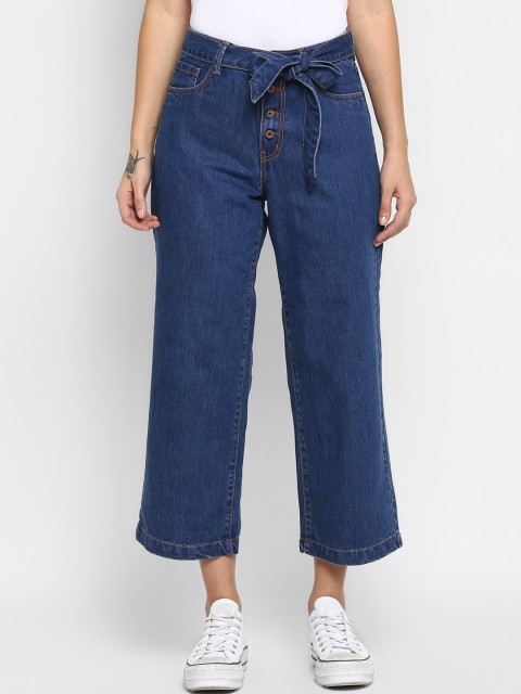 

FOSH Women Blue Straight Fit Jeans