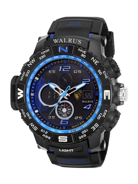 

Walrus Men Black Brass Dial & Black Straps Analogue & Digital Watch WWTM-DIGI-III-0302
