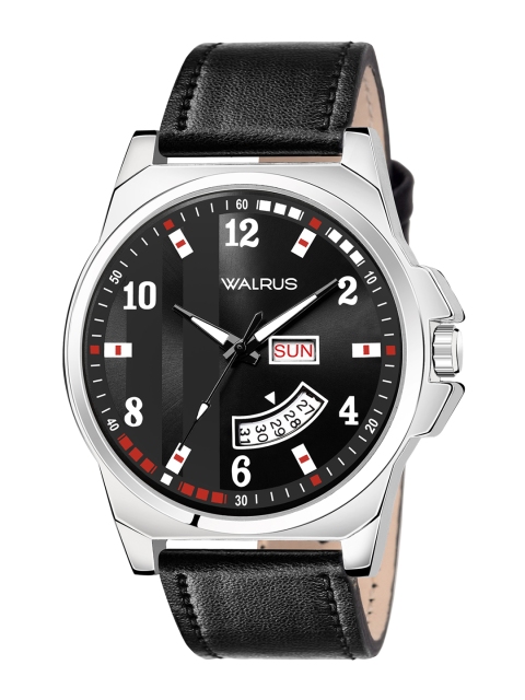 

Walrus Men Black Brass Printed Dial & Black Straps Analogue Watch NXN-V-020207