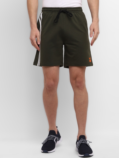 

Yuuki Men Olive Green Mid-Rise Rapid Dry Running Sports Shorts