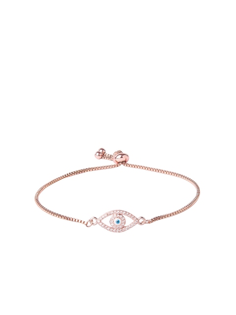 

Moon Dust Women Rose Gold Brass Cubic Zirconia Rose Gold-Plated Charm Bracelet