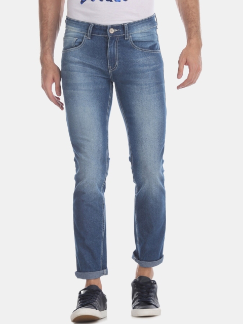 

Newport Men Blue Skinny Fit, Stone Wash, Low-Rise, Light Fade Jeans